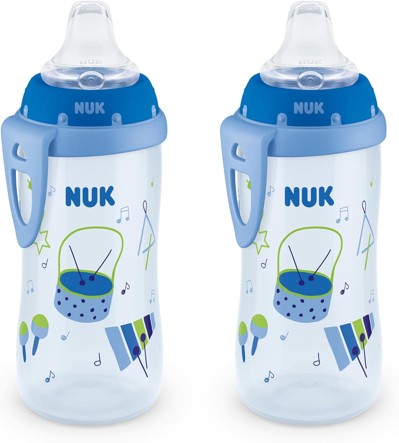 NUK Active Sippy Cup, 10 oz, 2 Pack, 12+ Months, Timeless Collection, Amazon Exclusive