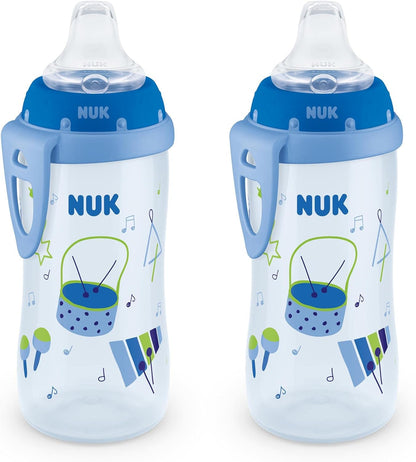 NUK Active Sippy Cup, 10 oz, 2 Pack, 12+ Months, Timeless Collection, Amazon Exclusive