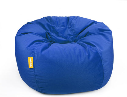 Jumbble Nest Soft Suede Bean Bag with Filling | Cozy Bean Bag Best for Lounging Indoor | Kids & Adult | Soft Velvet Fabric | Filled with Polystyrene Beads (Blue, Large)