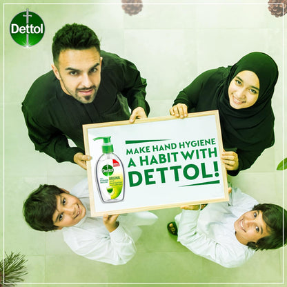 Dettol Hand Sanitizer Original for 100% Better Germ Protection & Personal Hygiene, 200ml