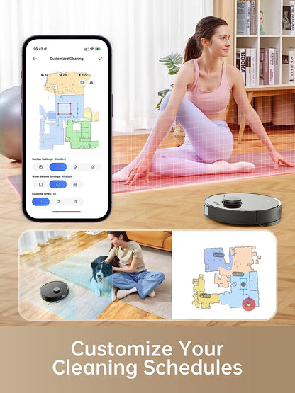 Dreame L10s Ultra Robot Vacuum Cleaner and Mop 5300Pa with Self-Cleaning Station (Automatic Dust Collection, Mops Cleaning) 3D Obstacle Detection, 210mins, APP/Alexa, 2 Year Warranty by Dreame