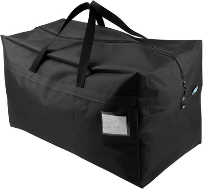 iwill CREATE PRO 100L Waterproof Seasonal Comforters Storage Bags for Garage/Attic/Shelves, Black