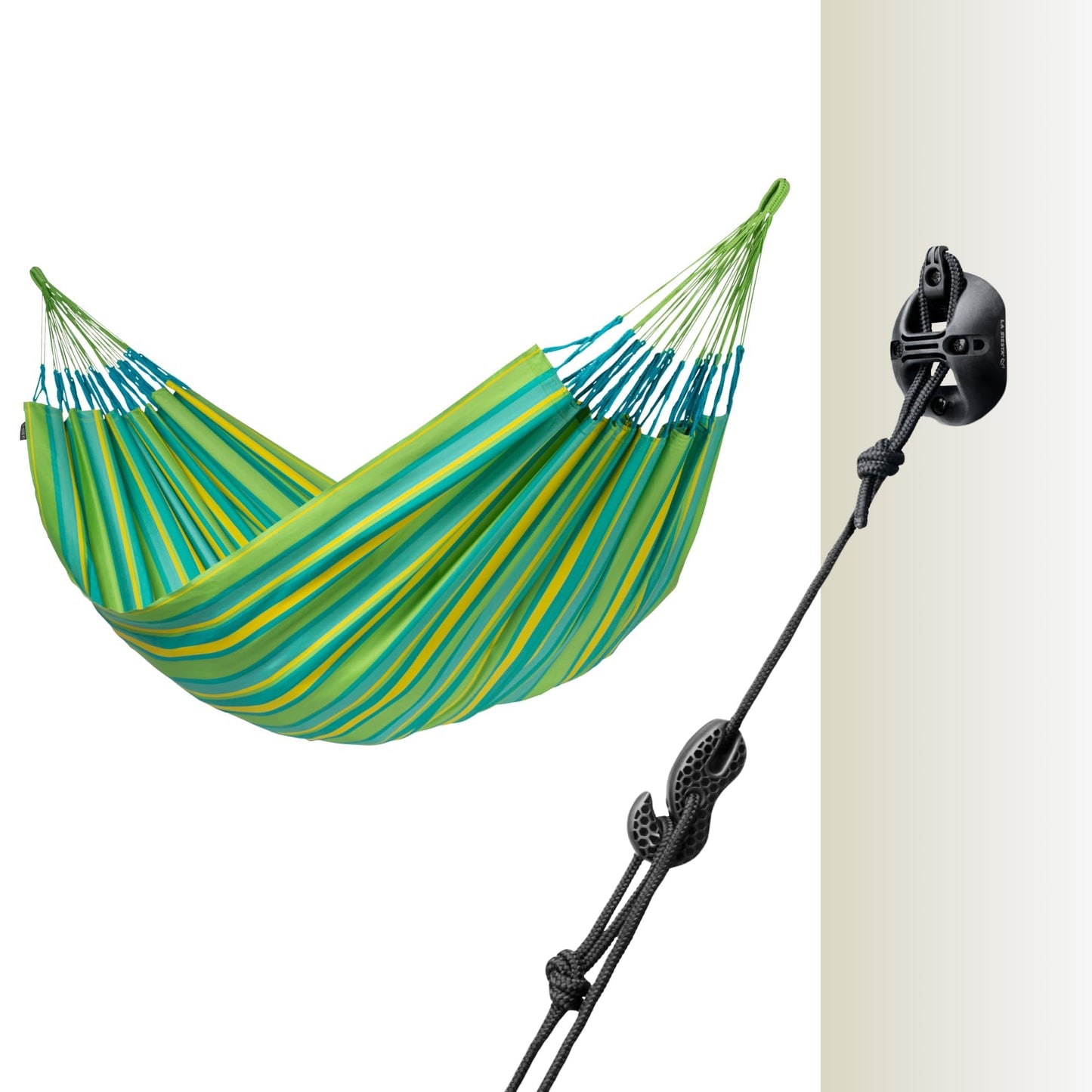 LA SIESTA Brisa classic swing hammock, double (160 cm width), hanging bed suitable for outdoor