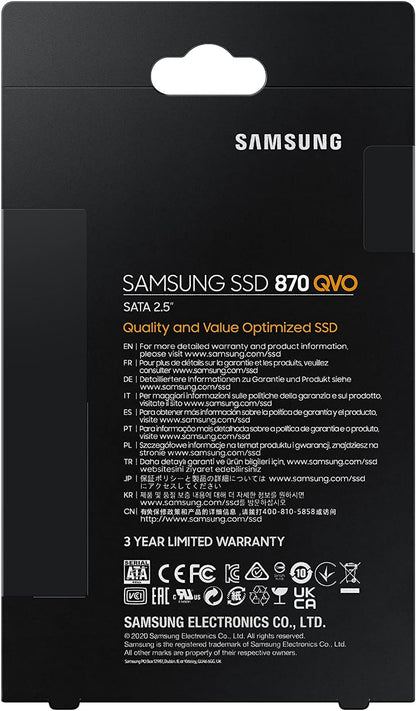 Samsung 870 QVO SSD 1TB SATA 2.5 Inch Internal Solid State Drive MZ-77Q1T0BW - CaveHubs