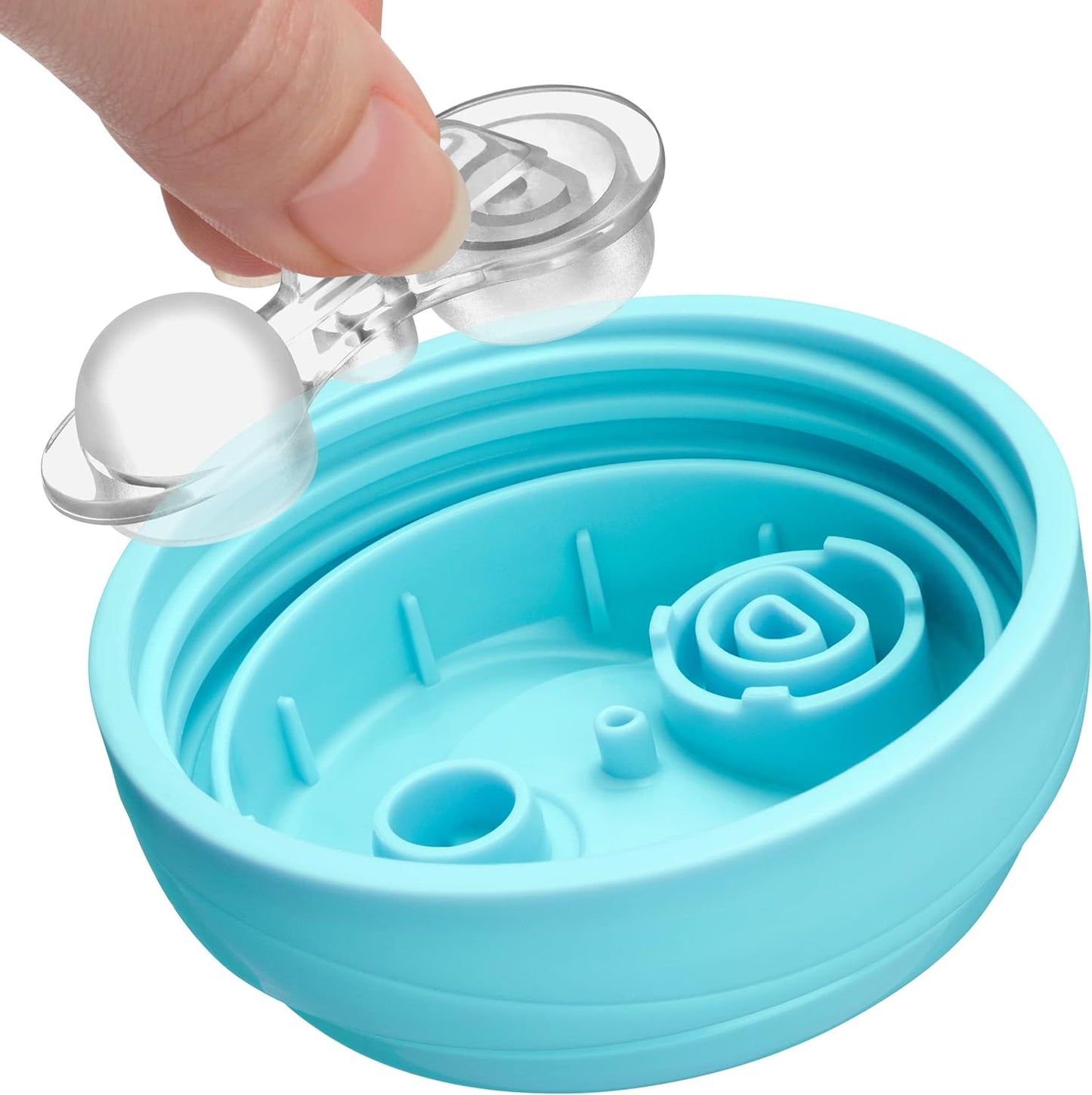 Chicco Insulated Rim Spout Trainer Spill-Free Baby Sippy Cup, 9 oz. in Green/Teal Ombre - Two Pack