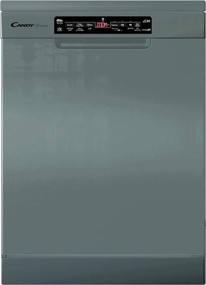 Candy Brava 13 plate settings Dishwaser - Simply fi - ZOOM 39' - RAPID 24'' - Stainless Steel - CDPN 2D360PX-19