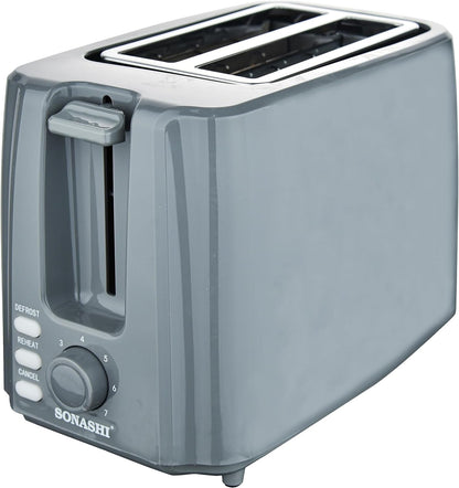 Sonashi 2-Slice Bread Toaster 750W ST-210 Grey