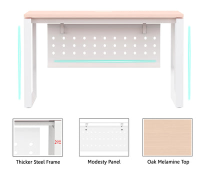 Mahmayi Vorm 136-18 White Modern Workstation Material-Melamine on MDF