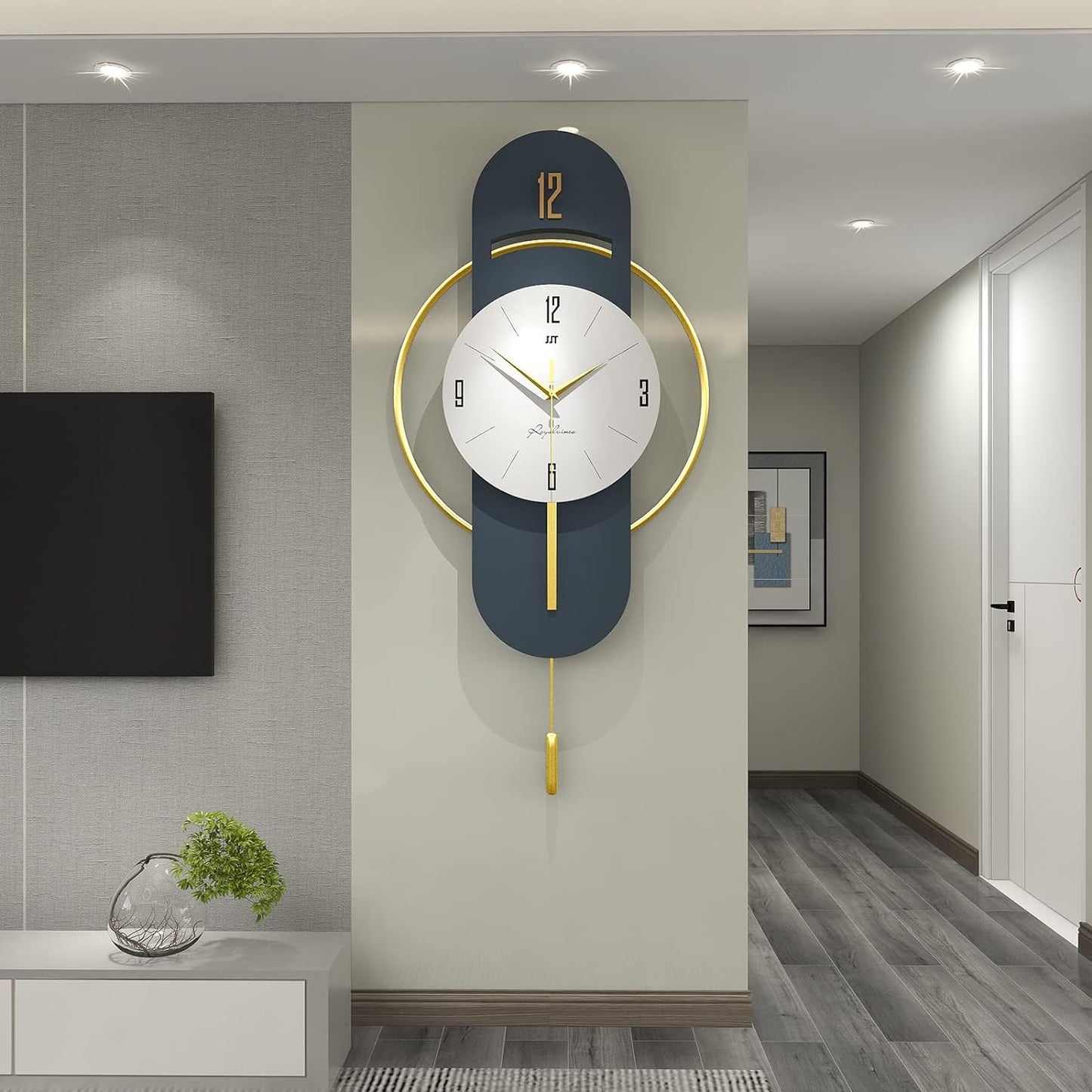 BLISS VIE wall clock, nordic, modern, elegant, decorative, large, living room wall clock, bedroom wall clock, office hotel, home decor-2