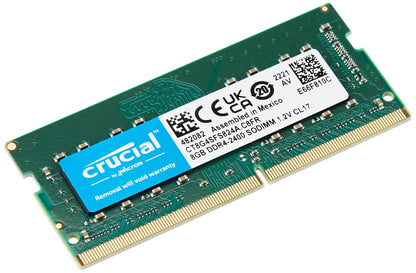 Crucial 16GB Single DDR4 2400 MT/s (PC4-19200) DR x8 SODIMM 260-Pin Memory - CT16G4SFD824A - CaveHubs