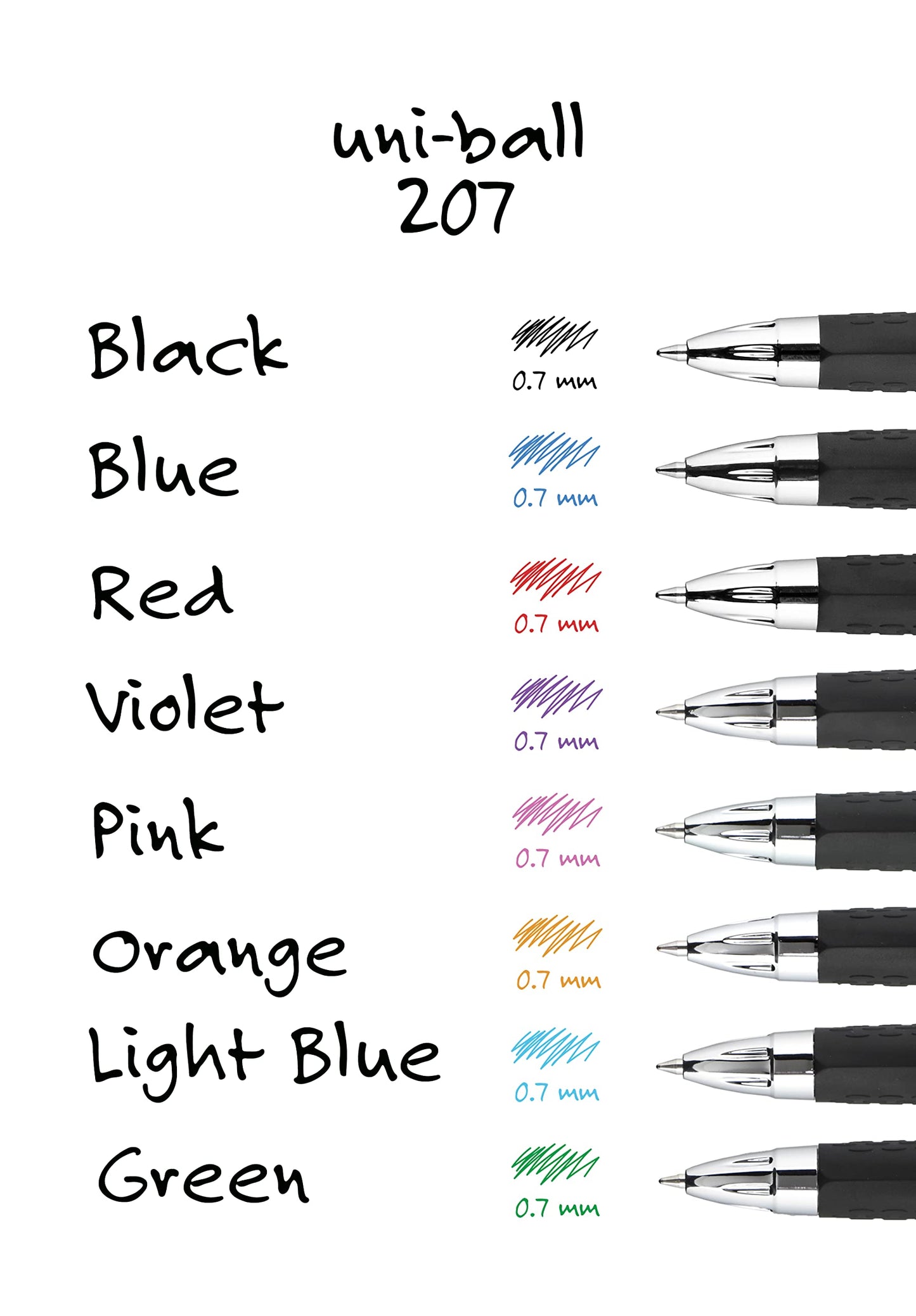 Uniball Signo 207 Gel Pen 12 Pack, 0.5mm Micro Black Pens, Gel Ink Pens | Office Supplies Sold by Uniball are Pens, Ballpoint Pen, Colored Pens, Gel Pens, Fine Point, Smooth Writing Pens