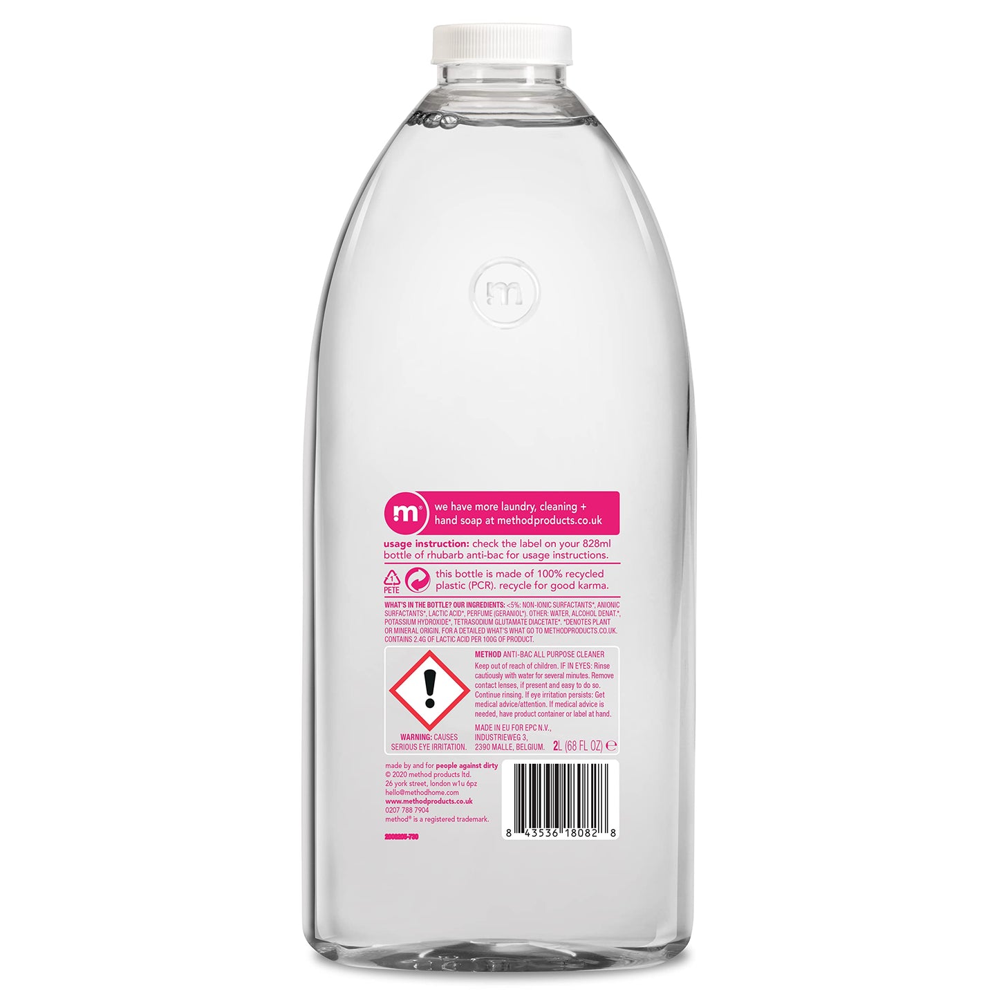 METHOD - Antibacterial All Purpose Cleaner Refill, Wild Rhubarb, 2L