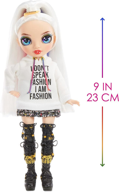 Rainbow High Junior High - AMAYA RAINE - 9"/23cm Rainbow Fashion Doll with Outfit and Accessories - Includes Fabric Backpack with Open and Close Feature - Gift and Collectable for Kids Ages 6+