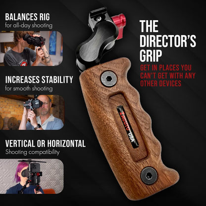 Zacuto Director’s Rig | Smartphone Video Rig with Smart Z Finder, Director’s Grip, Accessory Rail, Bridge, Diopters & Anti-Fog Shields | Filmmaking & Content Creator Accessories for Mobile Phones