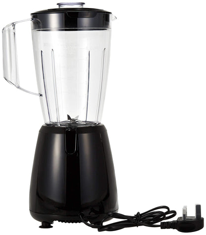 Black & Decker Blender with Grinder Mills, 400W Power, 1.5L with 300ml 2 Grinding Mills, Stainless Steel Blades and Two Pulse Control for Fine and Grinding of Coffee Herbs, 2 years warranty, BX440-B5