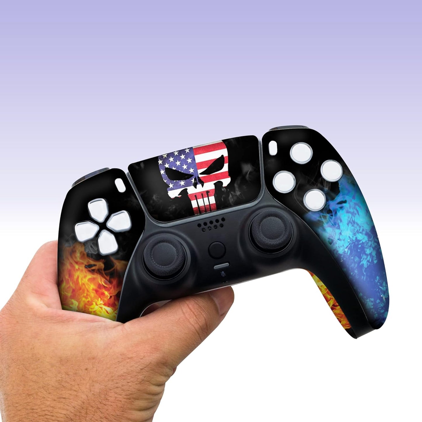 BCB Controller Customised for PS5 Controller Wireless. Original Playstation 5 Controller Compatible with Custom PS5 Remote Control Console. Customized with Permanent Hydro-dip Printing (Not a Skin)