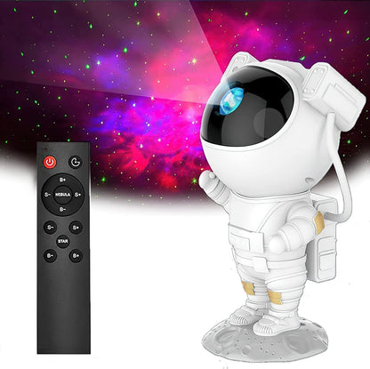 HJB VISSO Star Projector Night Light with Timer, Remote Control and 360°Adjustable Design, Astronaut Nebula Galaxy Night Light Projector for Children Adults Baby Bedroom, Party Room and Game Room