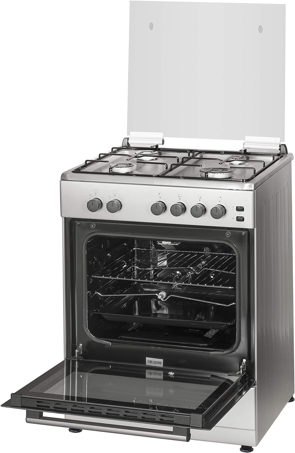 Wolf Power 60 Cm, Gas Cooking Range With 4 Gas Burners, Automatic Ignition, Stainless Steel, Wcr6060Fs, 1 Year Warranty