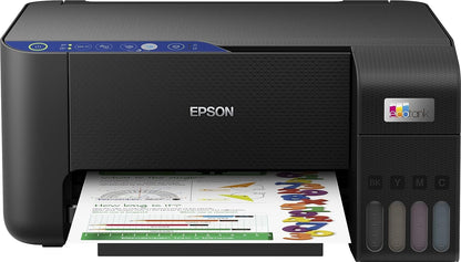 Epson Ecotank L3251 Home Ink Tank Printer A4, Colour, 3-In-1 With Wifi And Smartpanel App Connectivity, Black, Compact - CaveHubs