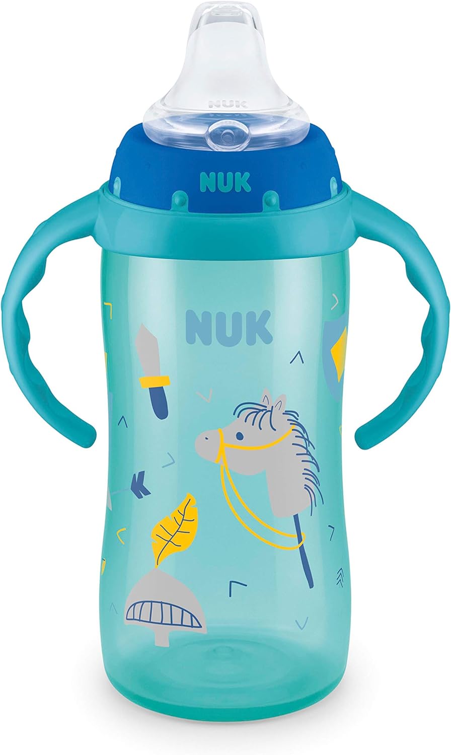 NUK Large Learner Sippy Cup, 10 Ounce (Colors may vary)