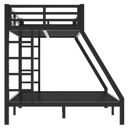 Bellemave Bunk Bed Full Over Queen, Heavy Duty Metal Bunk Bed Frame, Queen bunk Bed for Adults, Adult bunk beds Heavy Duty, Full XL Bunk Bed, Black