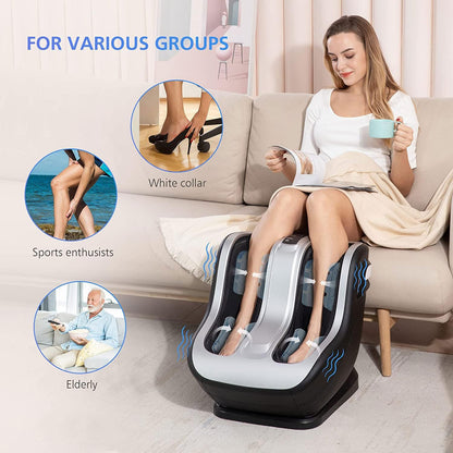 ARES iFoot Calf and Foot | Shiatsu massager| 2 intensity adjustment | Full-Coverage 360° | Roller Massage | 3 massage modes | 8 Air Compression | Vibration function