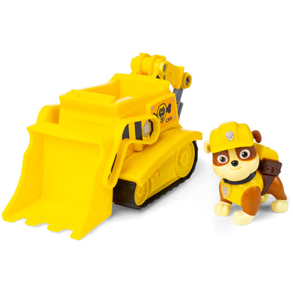 Paw Patrol Rubble'S Diggin' Bulldozer With Collectible Figure For Kids Aged 3 And Up (Multicolour)