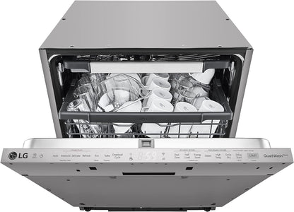 LG Built-in Dishwasher, 14 Placement Settings, Steam, Noble Steel Color, Made in Korea - DBC425TS