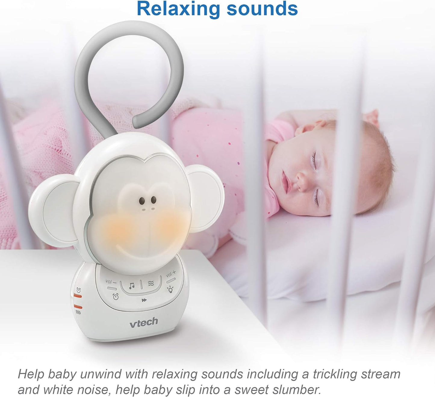 VTech BC8211 Myla the Monkey Baby Sleep Soother with a White Noise Sound Machine