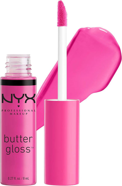 NYX PROFESSIONAL MAKEUP Butter Gloss, Strawberry Parfait, 0.27 Ounce