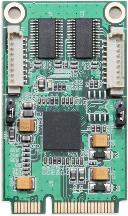 I/O Crest 2 Port Serial COM DB9 RS-232 and 1 Port DB25 Printer Lpt1 Port PCI-E 1.0 X1 Card WCH382 Chipset