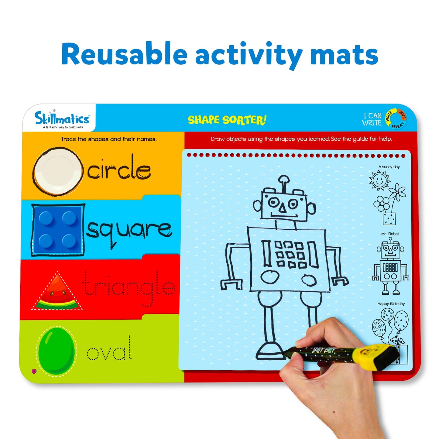 Skillmatics Educational Toy - I Can Write, Perfect Preschool & Kindergarten Learning Activity for Kids, Toddlers, Supplies for School/Classroom, Gifts for Girls & Boys Ages 3, 4, 5, 6