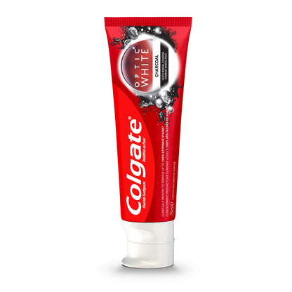 Colgate Optic White Charcoal Whitening Toothpaste 75ml Pack Of 2