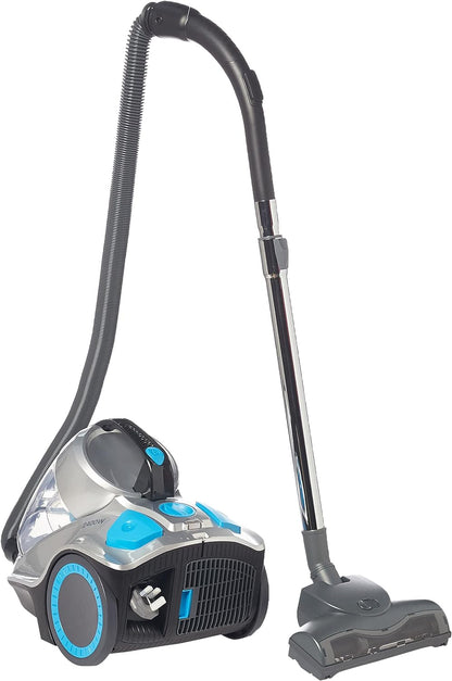 Hoover Power 7 Bagless Cyclonic Canister Vacuum Cleaner with HEPA Filter, Powerful Performance with 2400W for Home and Office, 4 Litre Large Capacity, Blue-Silver - HC84-P7A-ME