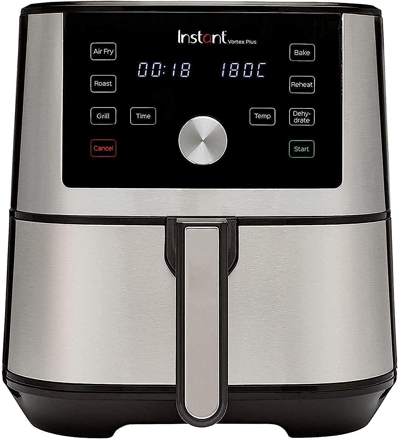 Instant Vortex 5.7L, 1700W Digital Air Fryer Single ClearCook Drawer and 6 Smart Programmes - Air Fry, Bake, Roast, Grill, Dehydrate, Reheat, 2 Years Manufacturer's Warranty