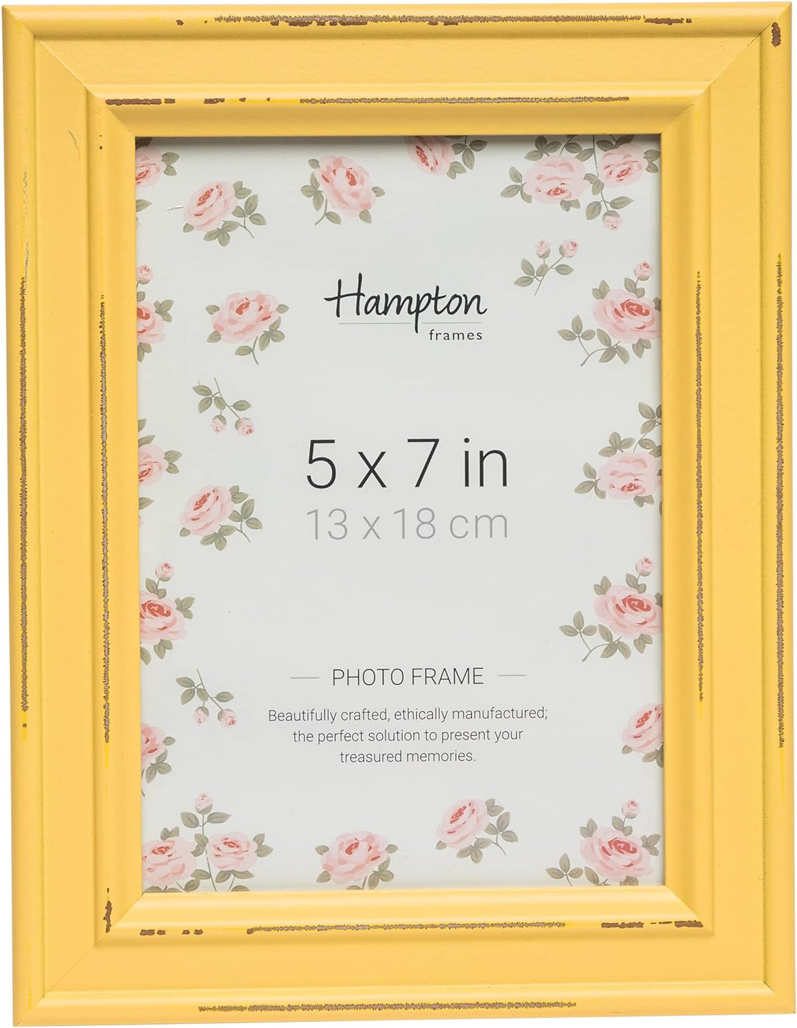 Hampton Frames NEW ENGLAND Solid Oak Wood Photo Frame (Double 5x7 (13x18cm)), natural