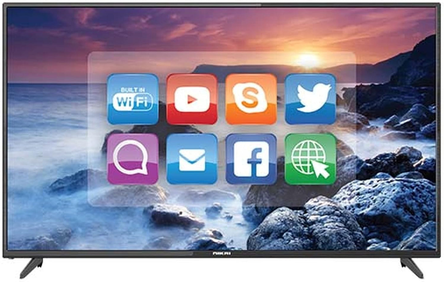 Nikai 43 Inch Full HD LED Smart TV, Black, NTV4300SLED