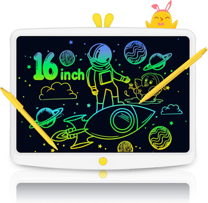 TUGAU LCD Writing Tablet 21 Inch Drawing Tablet Electronic Doodle Board Writing Pad, Erasable Electronic Drawing Pads Monochrome Screen Drawing Board with Stylus Memo Board for Home, School, Office