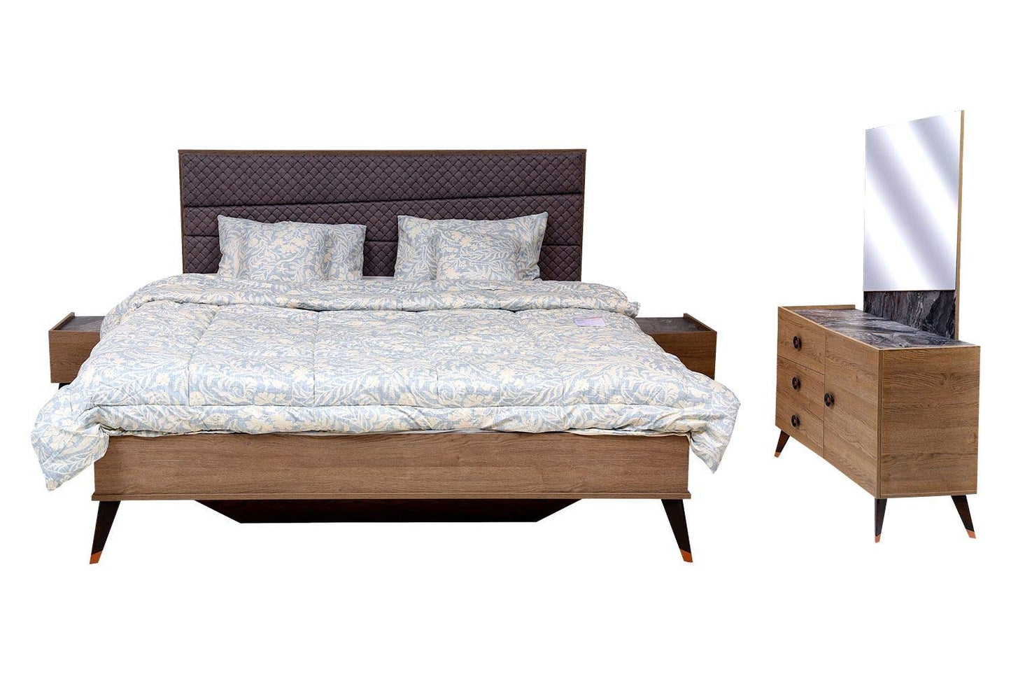 PAN Home Alfano 4 Pieces Bedroom Set, Multicoloured - 180 x 200 cm