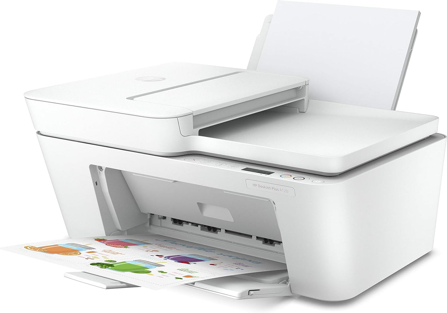 Hp Deskjet Plus 4120 All-In-One Printer, Wireless, Print, Copy, Scan & Send Mobile Fax - White