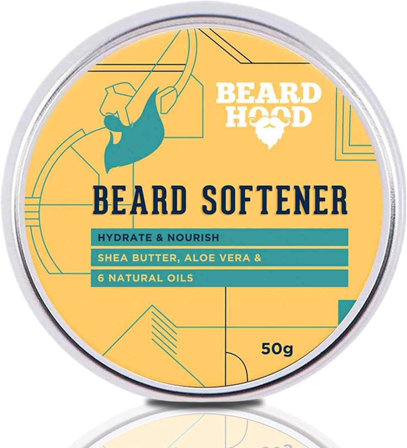 Beardhood Beard Softener For Men - Shea Butter and 6 Natural Oils, 50g