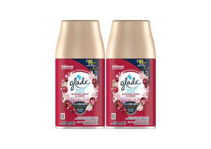 Glade Automatic Spray Refill Blooming Peony & Cherry Air Freshener, For Up To 60 Days Of Automatic Freshness, 2 x 269ml