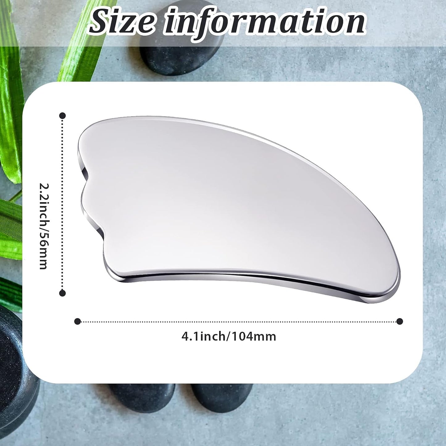 Nuanchu Stainless Steel Gua Sha Tool Facial Gua Sha Tool Tighten Skin Care Tools Massage Beauty Tool for Body Eyes Neck Massager with Travel Pouch (Heart model)