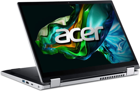 Acer Aspire 3 Spin 14 Convertible Laptop with 13th Gen Intel Core i3-N305 8 Cores Upto 3.80GHz/4GB LPDDR5 RAM/256GB SSD Storage/Intel UHD Graphics/14" WUXGA IPS Touchscreen/Win 11/WiFi-6/Pure Silver - CaveHubs