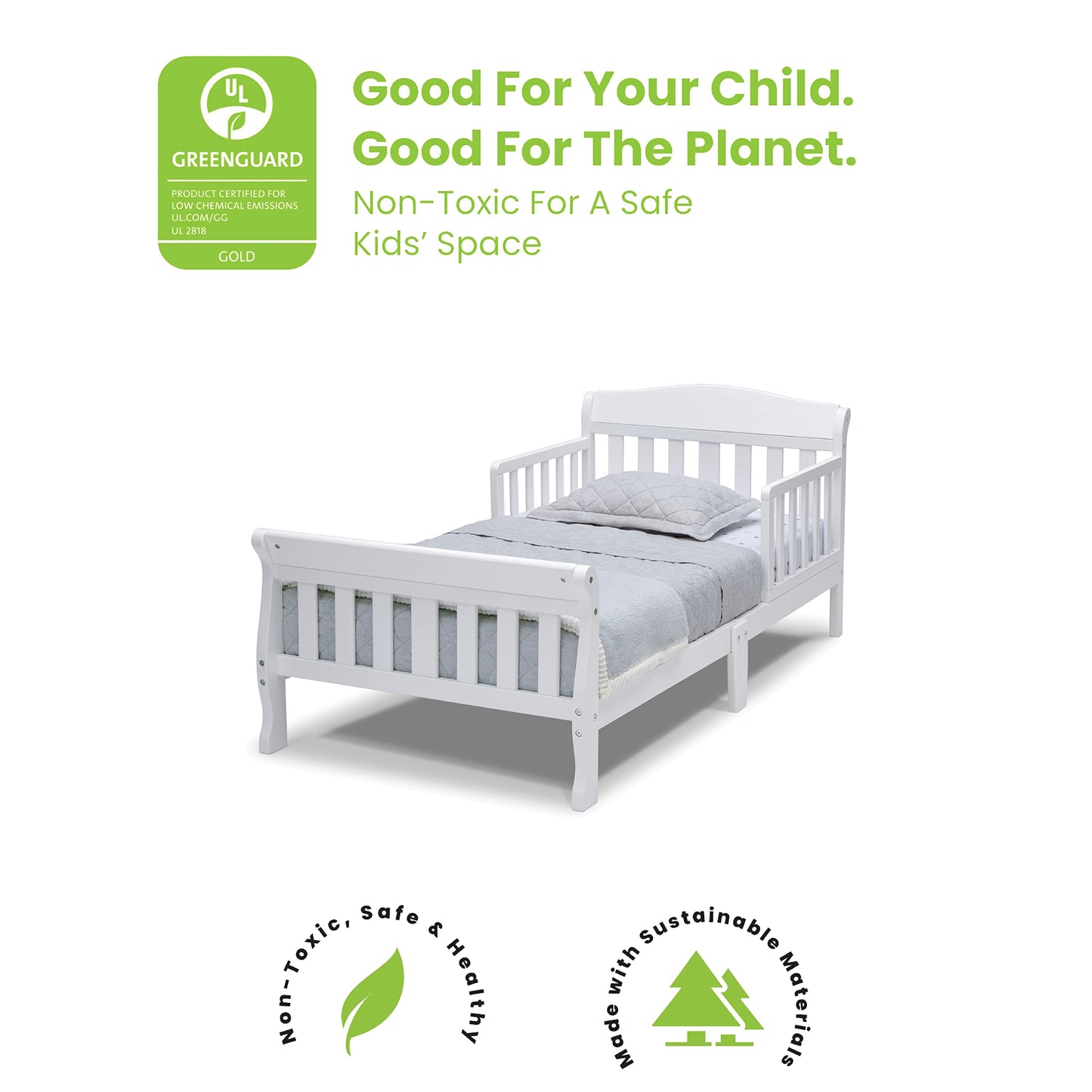 Delta Children Canton Toddler Bed, White