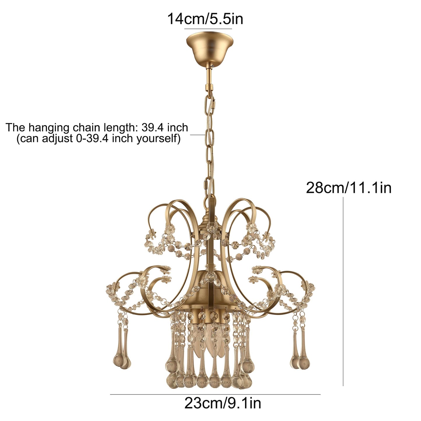 Garwarm Modern Sputnik Chandelier, Mid-Century Ceiling Light Fixture, Industrial Ceiling Lamp Brushed Nickel Gold Pendant Lighting for Dining Room Living Room,5 Lights(Bulbs NOT Included)