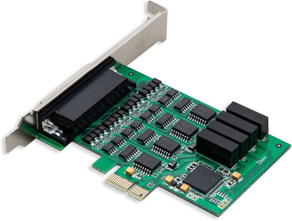 I/O Crest 2 Port Serial COM DB9 RS-232 and 1 Port DB25 Printer Lpt1 Port PCI-E 1.0 X1 Card WCH382 Chipset