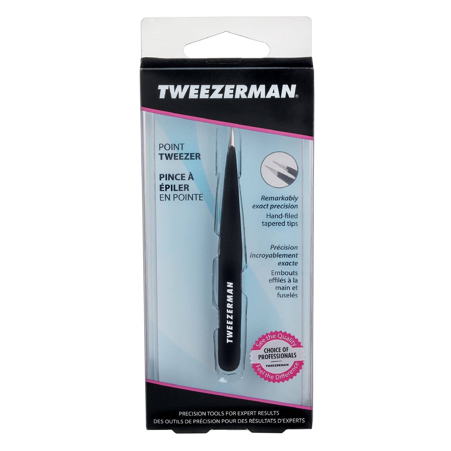 Tweezerman Point Tweezer - Model No. 24-BR, Midnight Sky, 1 Count