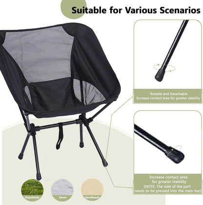 Jorunb Camping Chair for Adults Heavy Duty Outdoor Patio Lawn Chairs Support 350 LBS High Back Padded Oxford with Armrests, Storage Bag, Cup Holder for Fishing, Camping, Foldable (green)