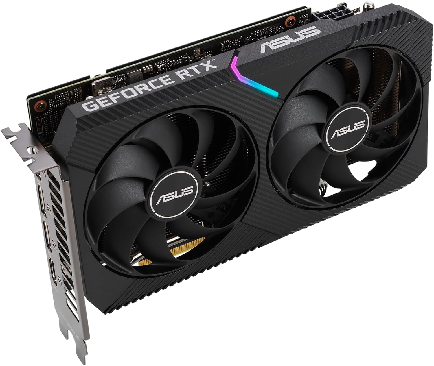 Asus Dual NVIDIA GeForce RTX 3060 V2 OC Edition Gaming Graphics Card, PCIe 4.0, 12GB GDDR6 Memory, HDMI 2.1, DisplayPort 1.4a, 2-Slot Design, 15Gbps, 192-bit - Black - CaveHubs